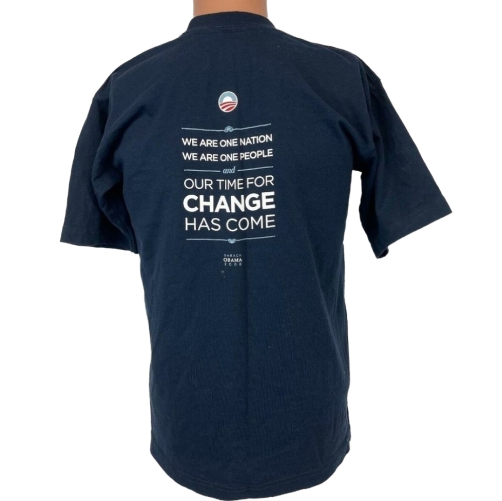 Vintage Unisex 2008 Obama Biden Change Can Happen Campain T Shirt - S - Picture 3 of 10